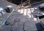 Reparacion de tejados de pizarra teja y tegola canalones
